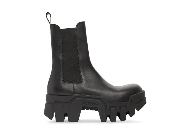 Balenciaga Chelsea Bulldozer 80mm Boots Black Matte Calkskin (693968WBCQ01000)