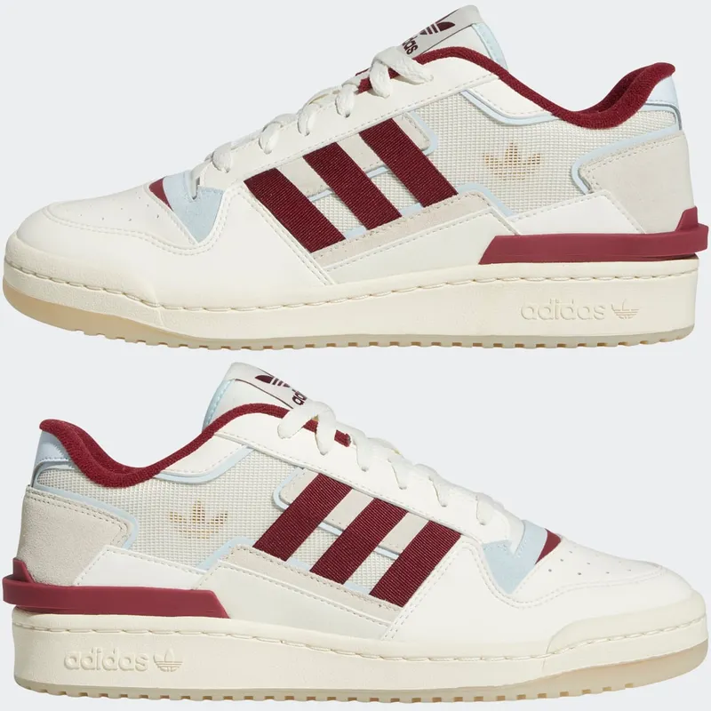 Adidas Forum Exhibit Low Off White / Collegiate Burgundy / Cream White (GW4358)