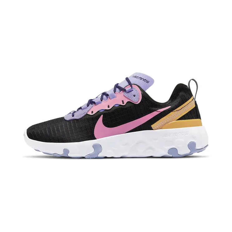 Nike Renew Element 55 Premium “Black / Light Thistle / Pollen Rise / Magic Flamingo” (CU0851-001)