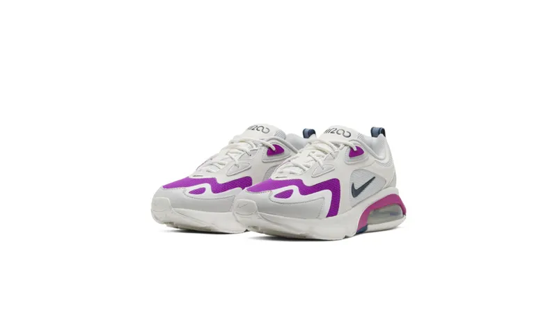 Nike Air Max 200 “Photon Dust / White / Vivid Purple / Valerian Blue” (CI3867-001)