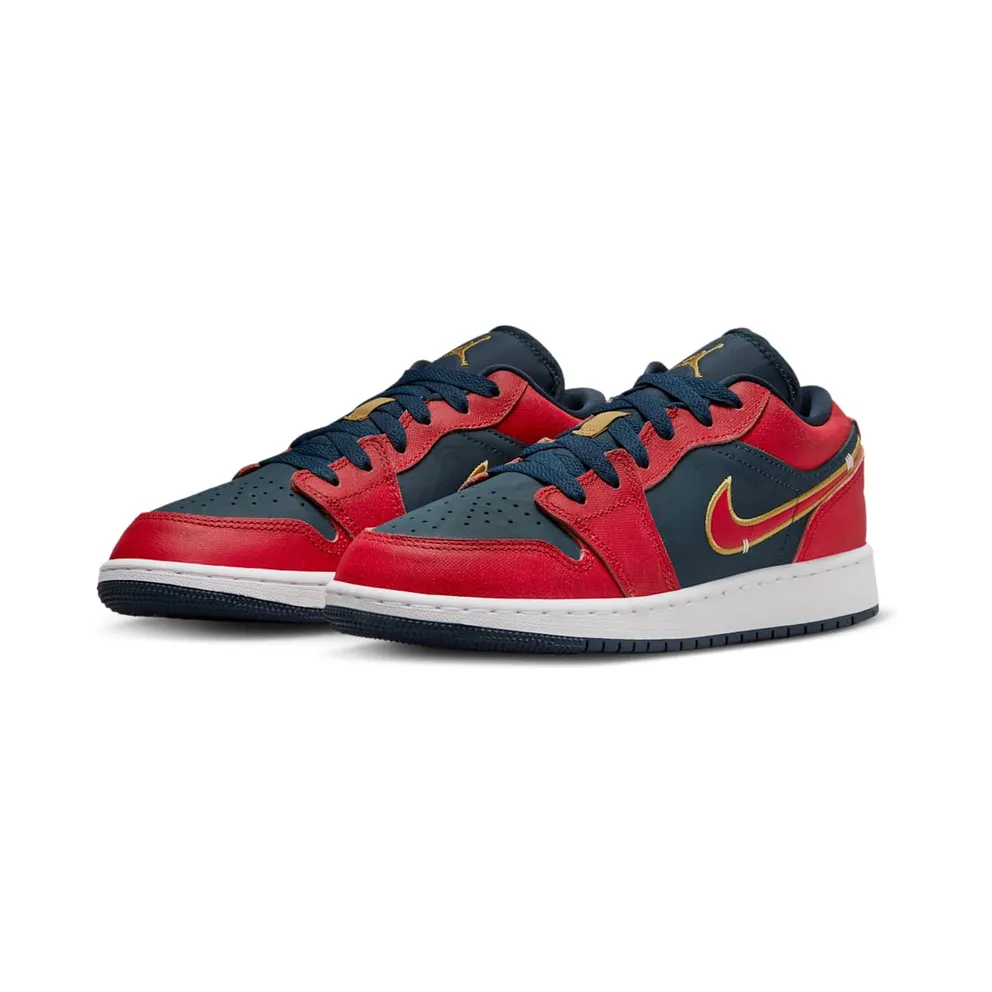 Jordan 1 Low GS “Armory Navy Sport Red” (FQ7380-400)