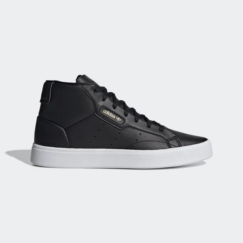 adidas Sleek Mid Core Black / Crystal White / Gold Metallic (GZ8070)