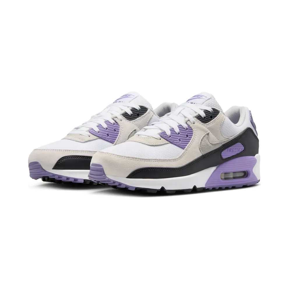 Nike Air Max 90 “White Dusty Amethyst Photon Dust Light Smoke Grey” (DM0029-114)
