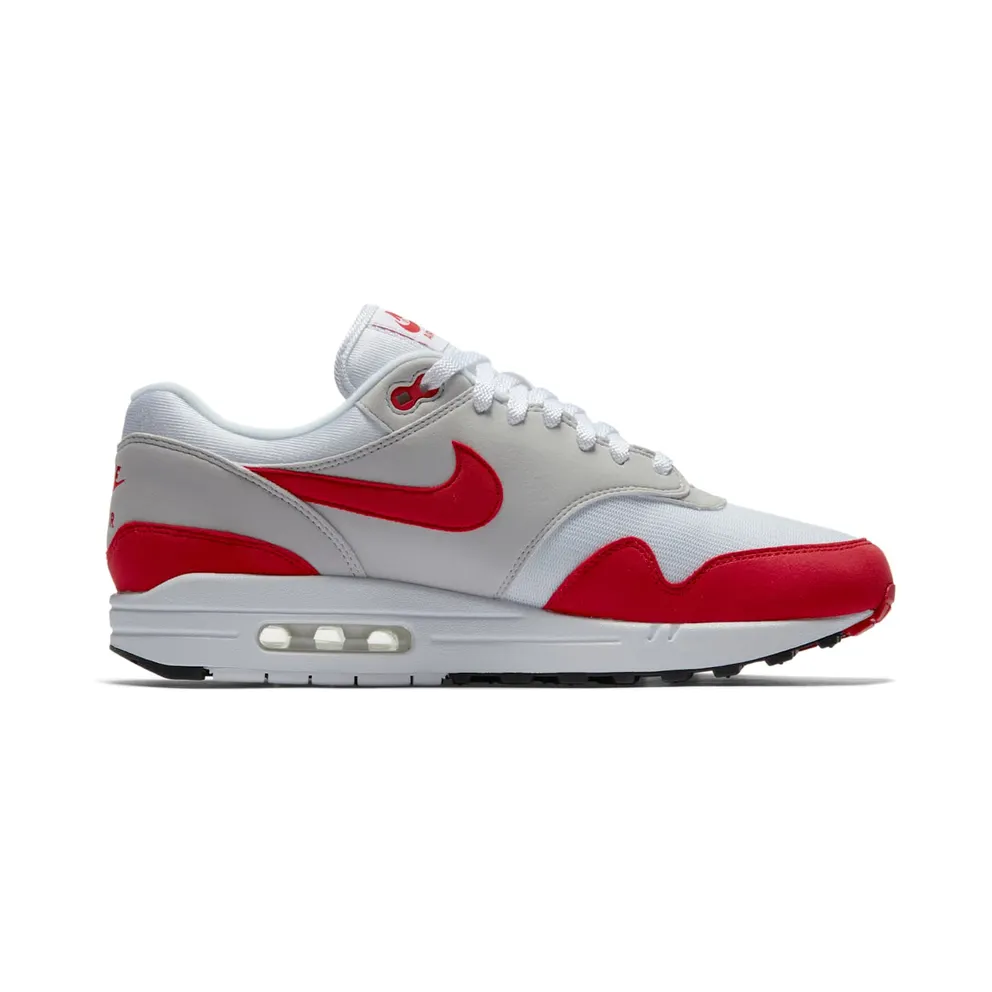 Nike Air Max 1 Anniversary Red (2017) White/University Red-Neutral Grey-Black (908375-100)