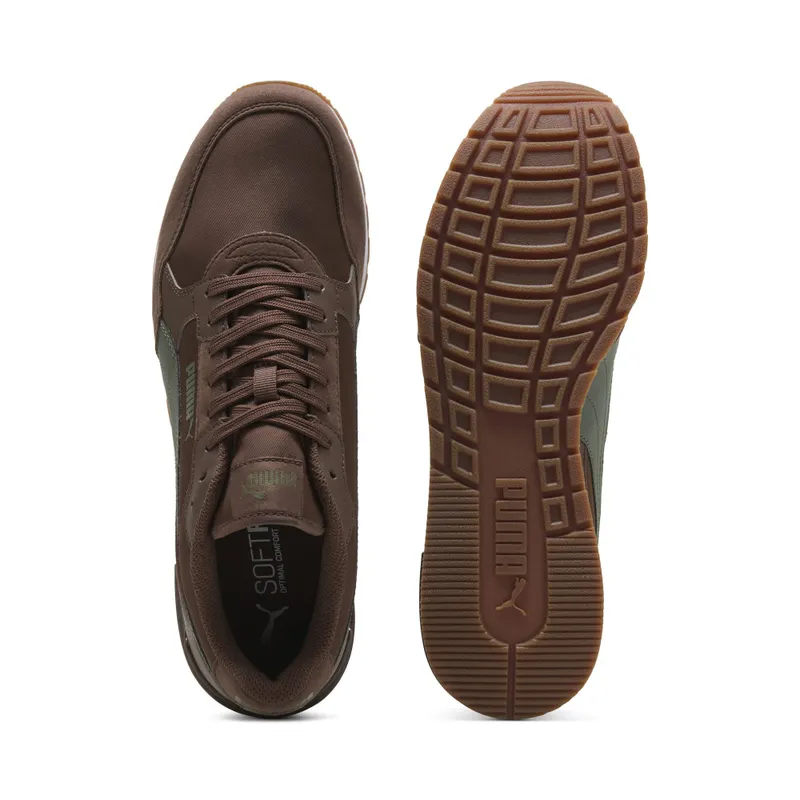 Puma ST Runner v4 Nylon “Chestnut Brown / Moss Veil / Puma White / Gum” (399069_29)