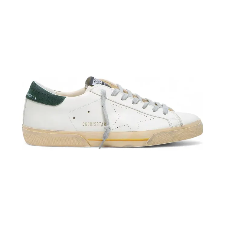 Golden Goose Super-Star White Green Gold (GMF00105-F007530-10502)