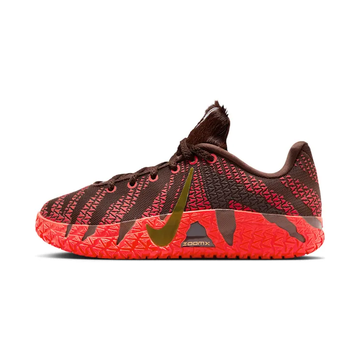 Nike Ja 3 GS Year Of The Horse “Light Chocolate / Bright Crimson / Cobalt Bliss / Metallic Gold” (IB4776-200)