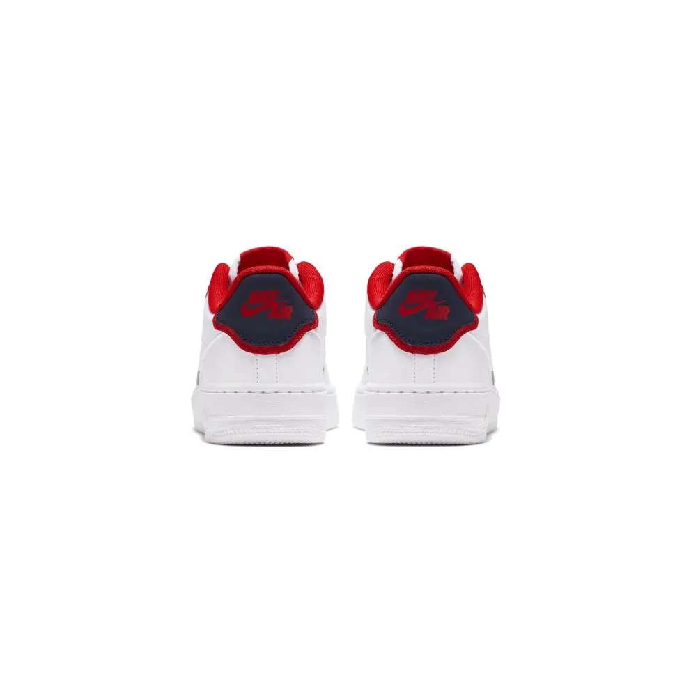 Nike Air Force 1 Low Double Layer White Obsidian Red (GS) White/Obsidian-University Red-White (BV1084-101)