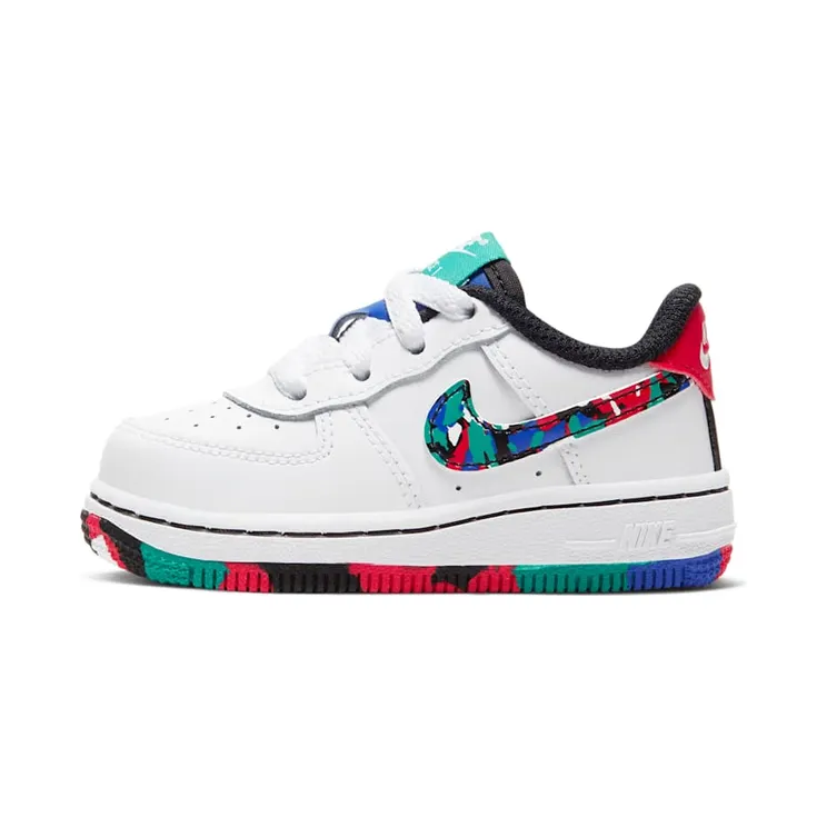 Nike Air Force 1 Low Crayon White Multi (TD)