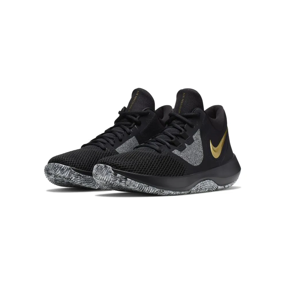 Nike Air Precision 2 Black Metallic Gold Black/Metallic Gold-White (AA7069-090)