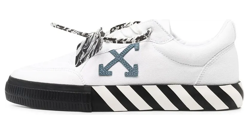 OFF-WHITE Vulc Low White Blue Grey (OMIA085R21FAB0020140)