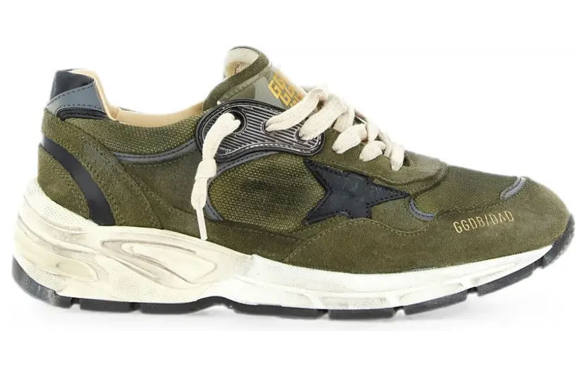 Golden Goose Running Dad Sneakers mit Sternpatch – Grün (GWF00884F005207)