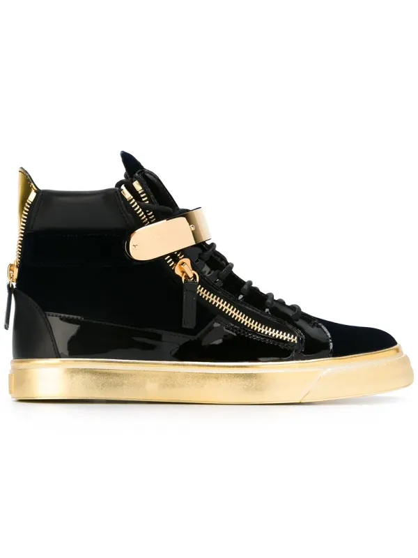 Giuseppe Zanotti ‘Coby’ High-Top-Sneakers – Blau (RU6032001)