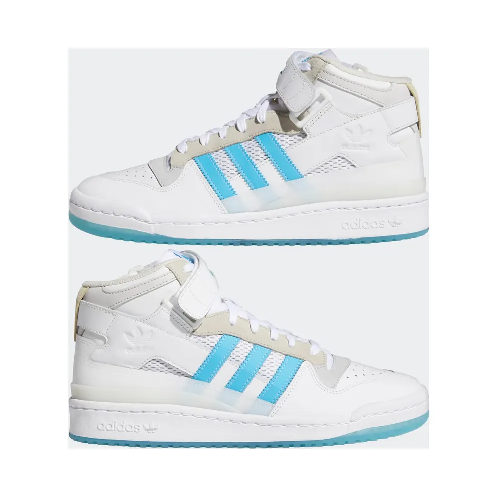adidas Forum 84 Mid ADV Cloud White / Signal Cyan / Grey One (H01019)