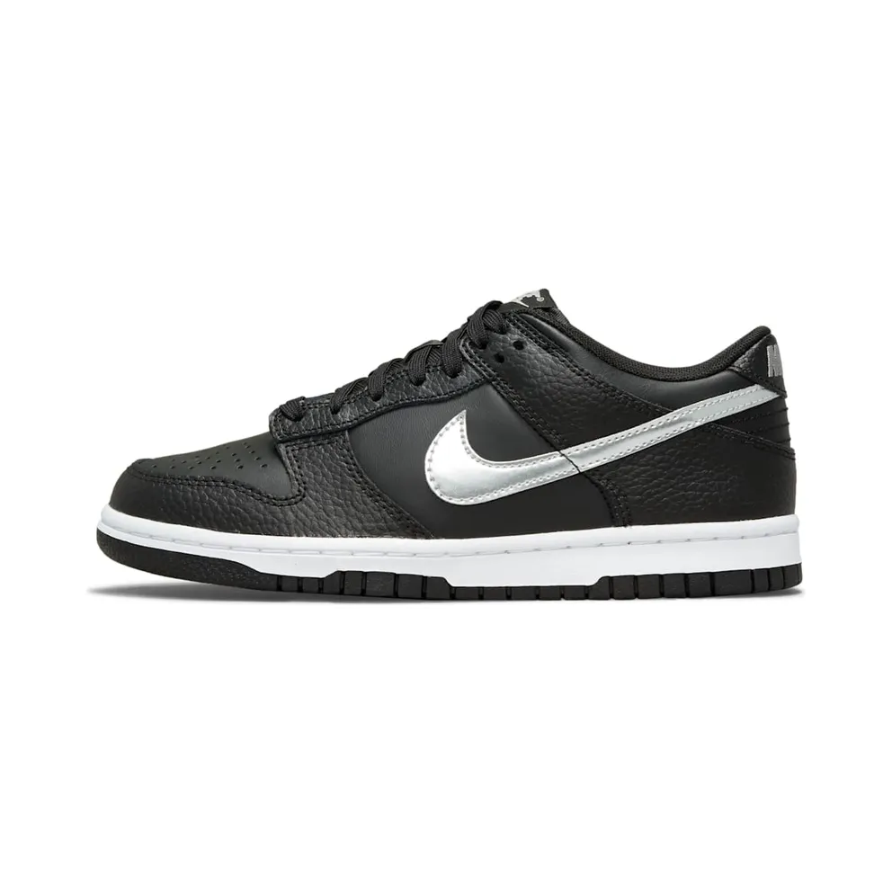 Nike x NBA Dunk Low Diamonds Black Silver (GS) (DC9560-001)