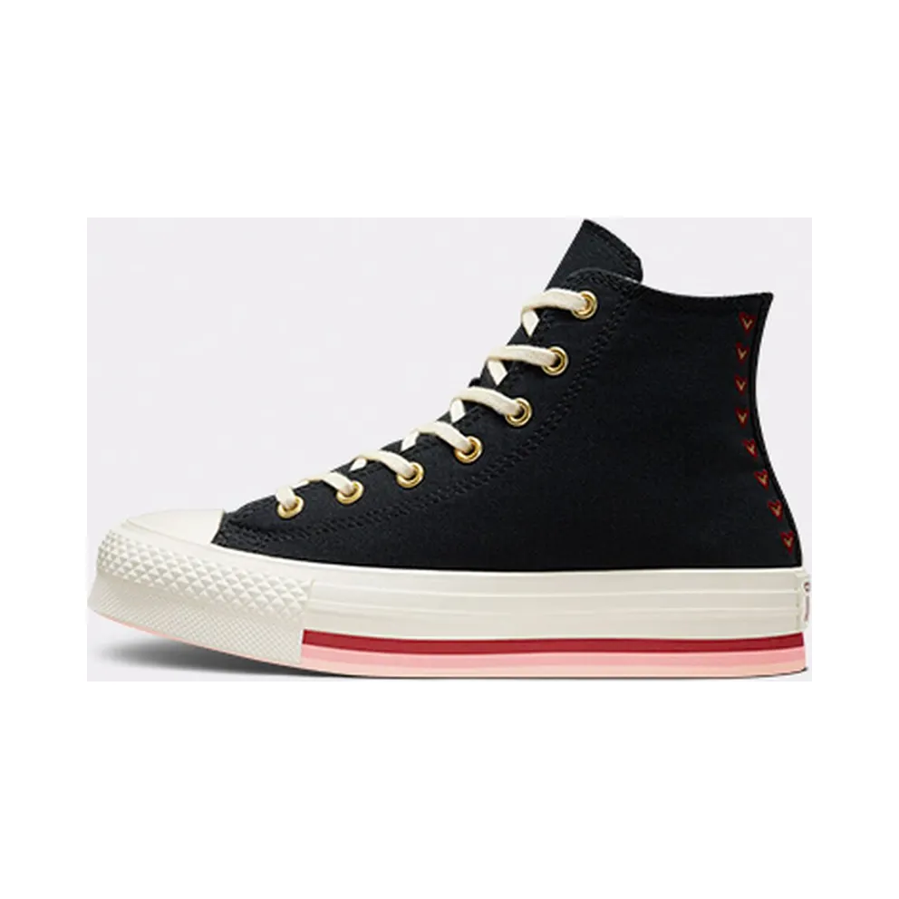 Converse Chuck Taylor All Star Lift Platform Hearts Black/egret/back Ally Brick