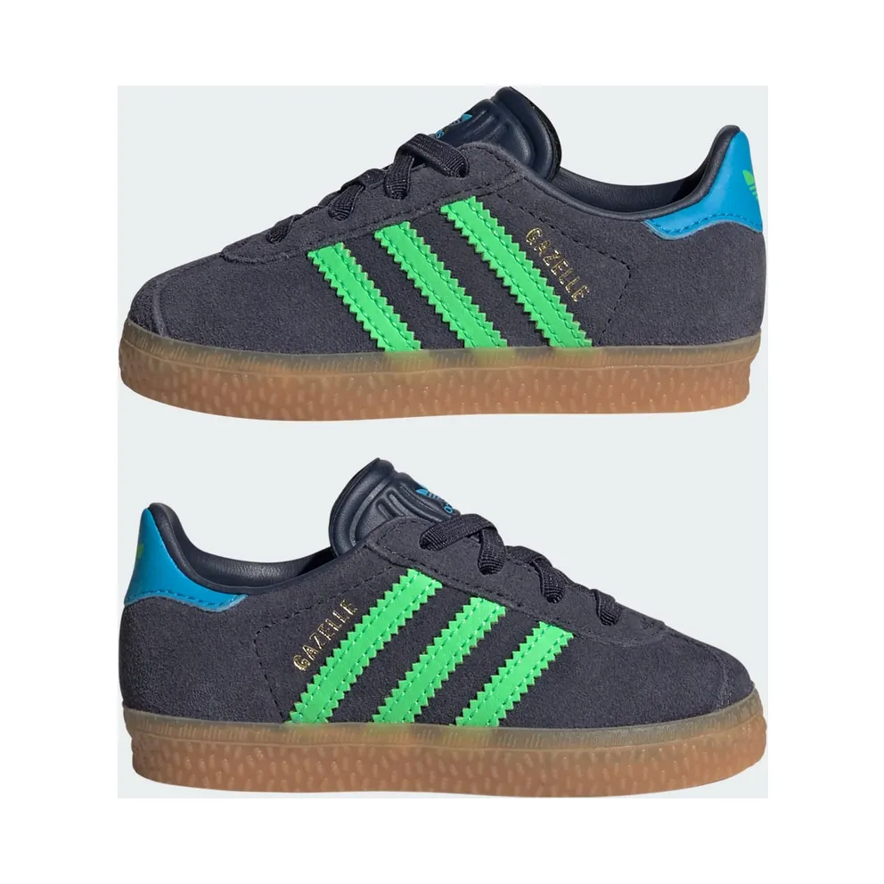 adidas Gazelle Comfort Closure Shadow Navy Screaming Green (IH6476)
