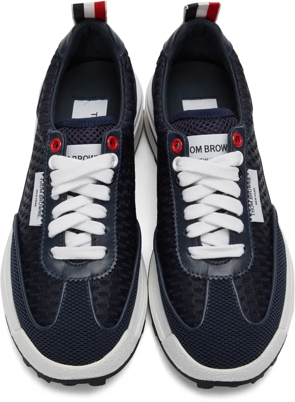 Thom Browne Navy Tech Runner Low (FFD108B-03193)