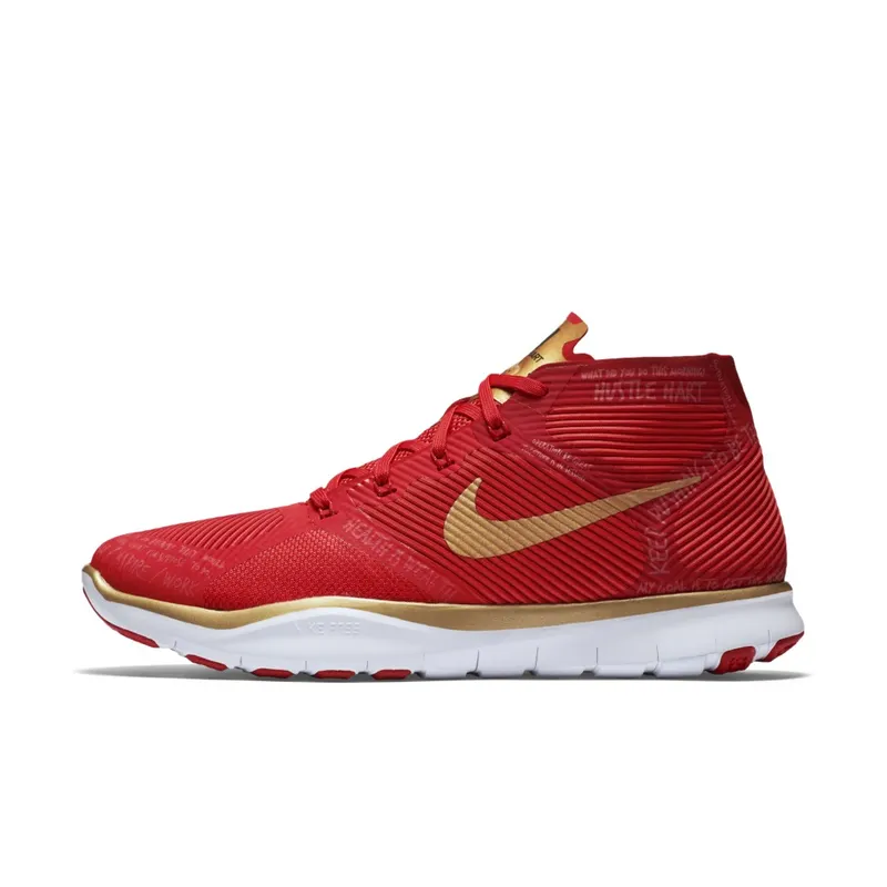 Nike Free Train Instinct Hustle Hart Red Red/Metallic Gold-White (848416-876)