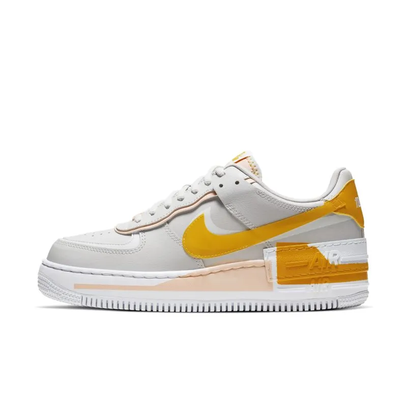 Nike Air Force 1 Shadow Pollen Rise (W) Vast Grey/Pollen Rise-Washed Coral-White (CQ9503-001)