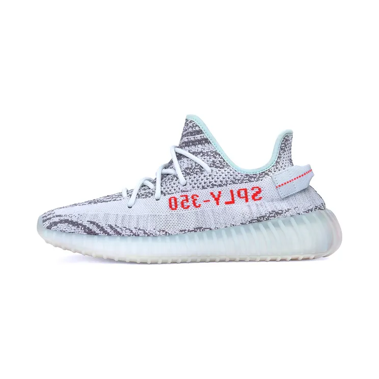 adidas YEEZY BOOST 350 V2 Blue Tint / Grey Three / Hi-Res Red (B37571)