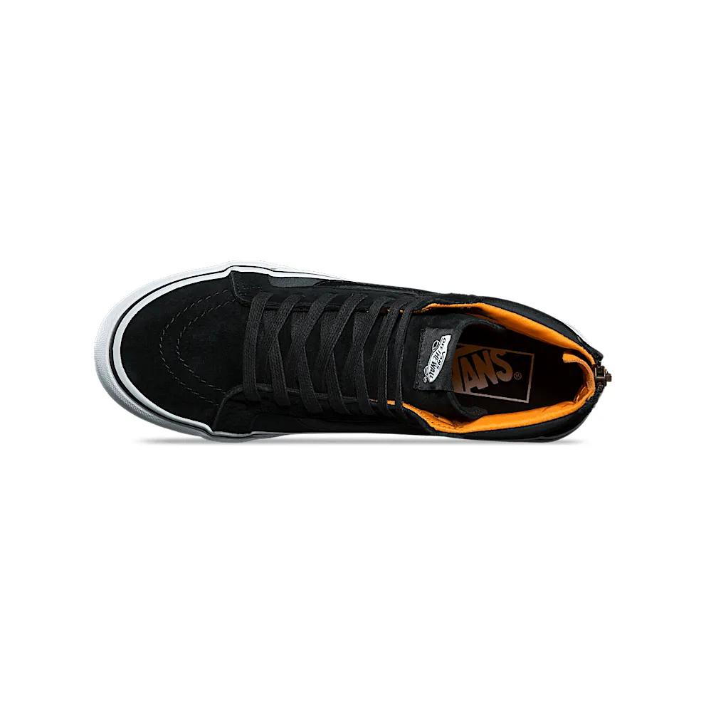 VANS Boom Boom Sk8-hi Slim Zip Shoes (Black)