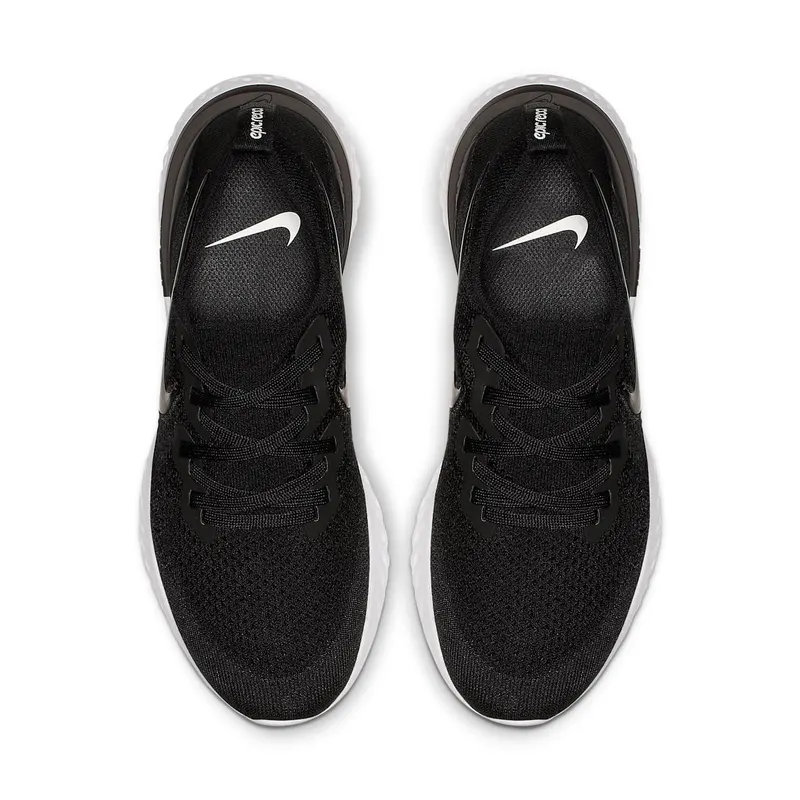 Nike Epic React Flyknit 2 Black White (W) Black/Black-Gunsmoke (BQ8927-002)