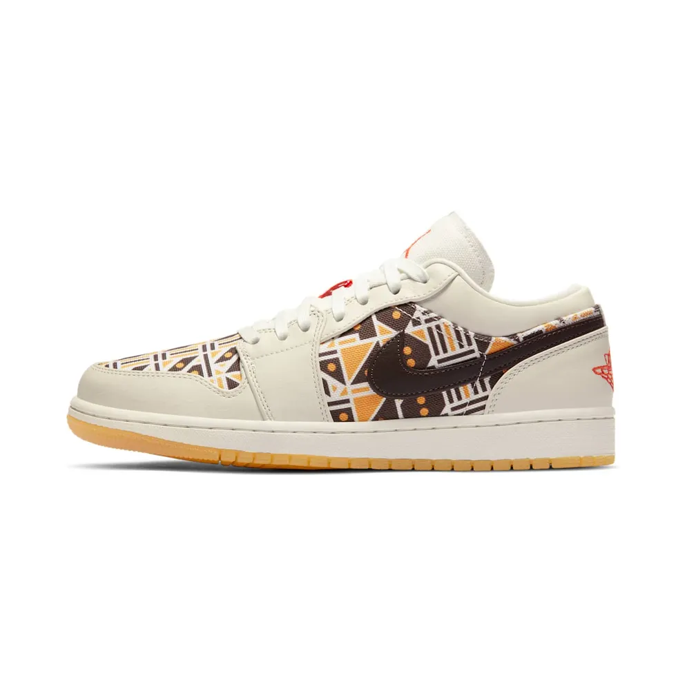 Jordan 1 Low Quai54 (2020) Sail/Team Orange-Baroque Brown (CZ4155-100)