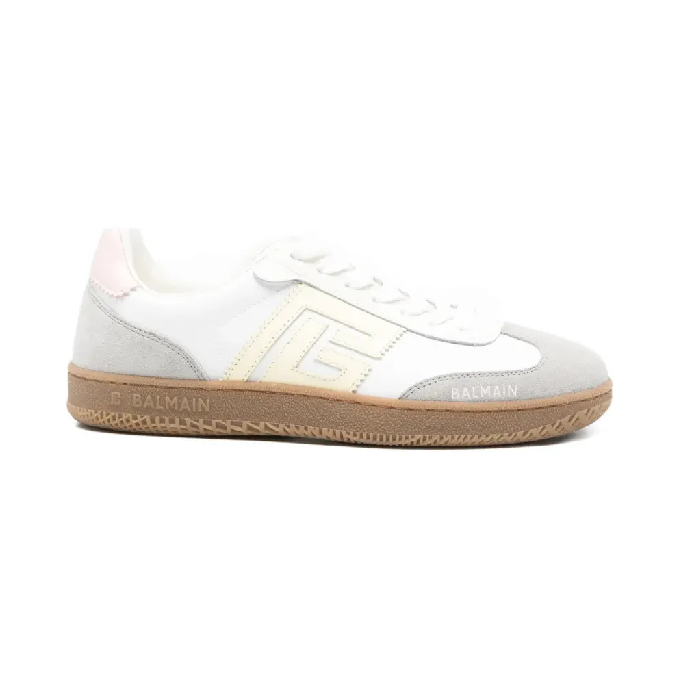 Balmain Swan aus Kalbsleder und Nylon – White (GN1V1735TC)