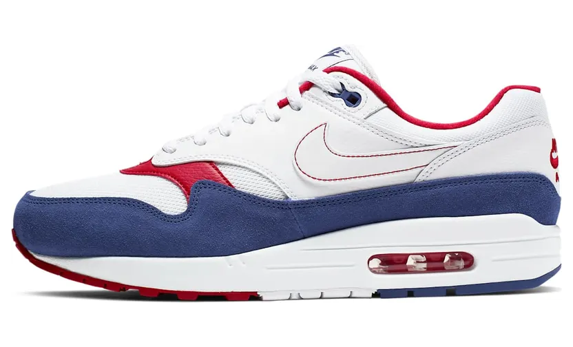 Nike Air Max 1 ‘USA’ White/White/Deep Royal Blue (CJ9927-100)
