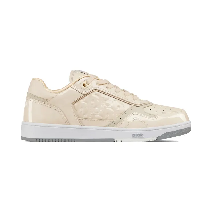 Dior B27 Low Cream Patent Dior Oblique Gravity Embbossed (3SN272ZYV-H140)