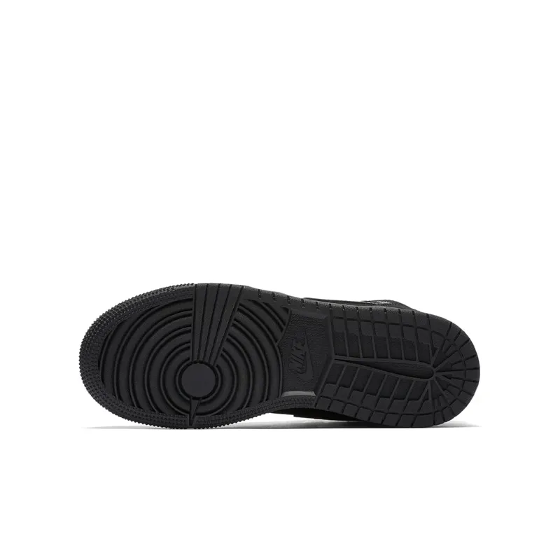 Jordan 1 Mid Triple Black 2016 (GS) Black/Dark Grey-Black (554725-050)
