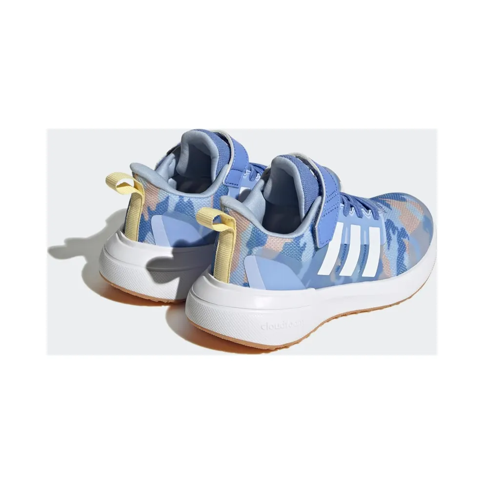 Adidas Fortarun 2.0 Cloudfoam Sport Running Elastic Lace Top Strap Blue Fusion / Cloud White / Almost Yellow (GZ9753)