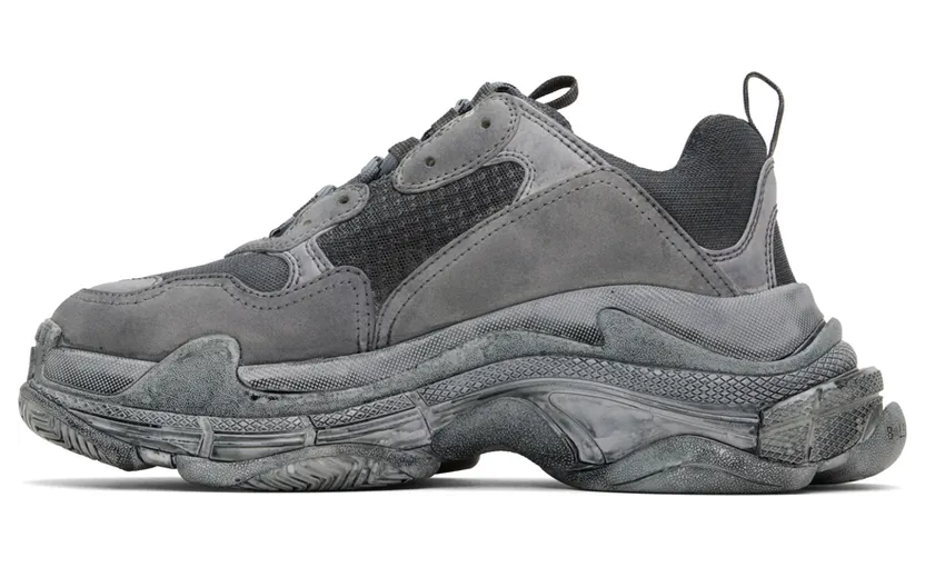 Balenciaga Gray Triple S Sneakers (536737-W3CS4-1200) (3)