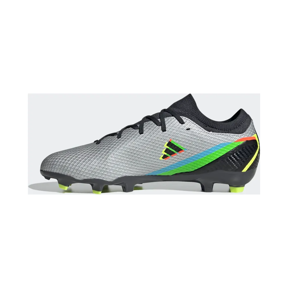 adidas X Speedportal.3 Firm Ground Football Boots Silver Metallic / Core Black / Solar Yellow (GW8454)