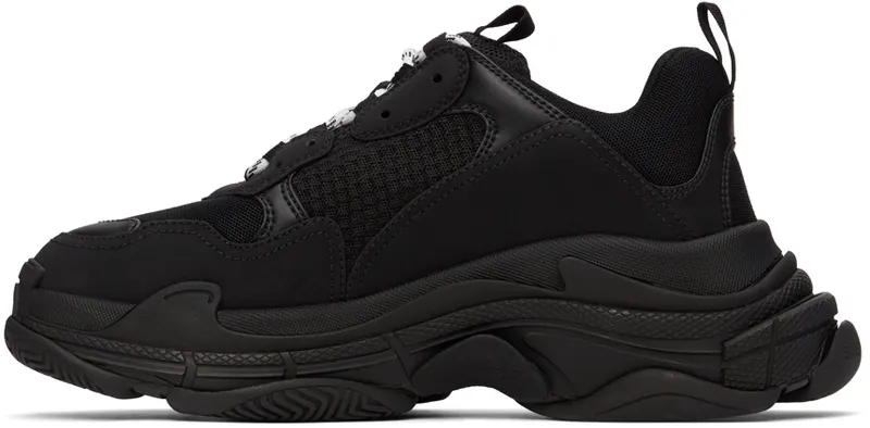 Balenciaga Black & White Triple S Sneaker (534217-W2CA1-1000)