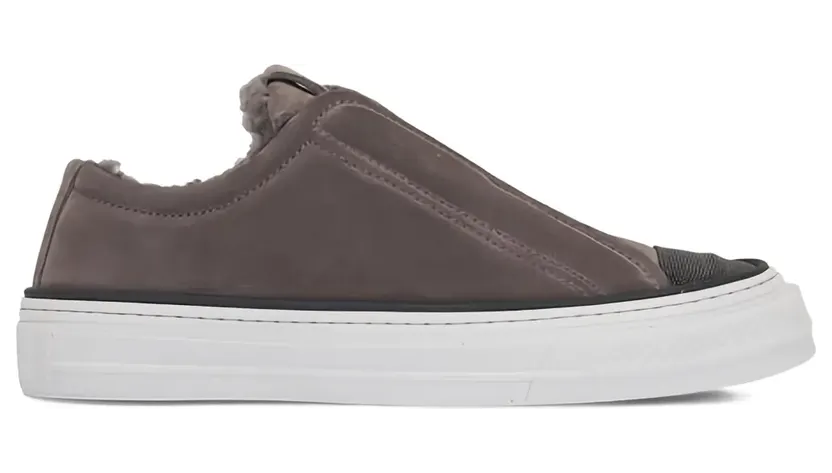 Brunello Cucinelli mit Shearling-Besatz “Brown” (MZSFG3096C8212)