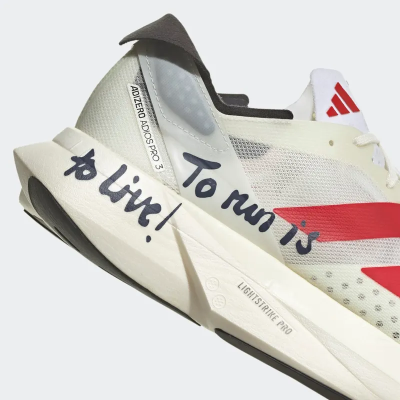 adidas Adizero Adios Pro 3 Off White / Better Scarlet / Shadow Navy (GW7261)
