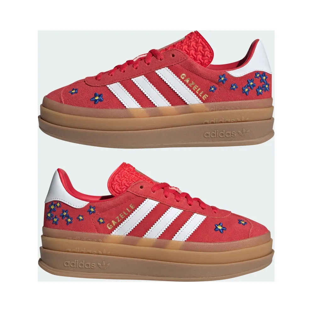Adidas GAZELLE BOLD Shoes Pure Ruby / Cloud White / Gum (KI0374)