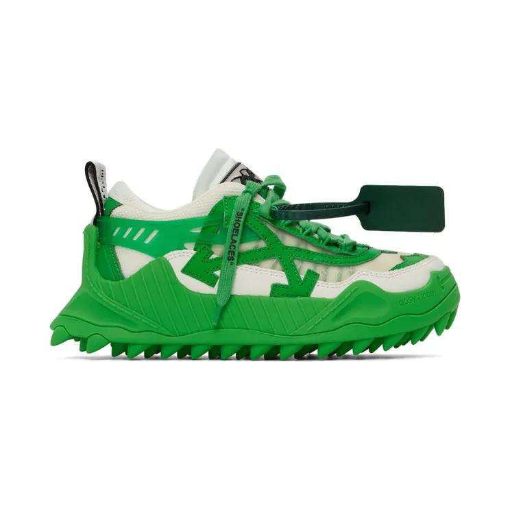 Off-White Off-White & Green Odsy 1000 Sneakers (OWIA180S22FAB0010155)