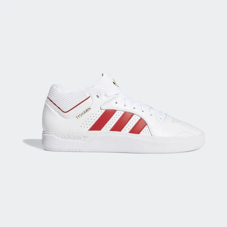adidas Tyshawn Cloud White Scarlet