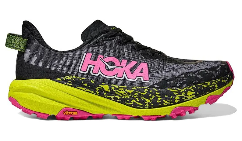 Hoka One Speedgoat 6 Black Neon Citrus (1147811-BNNH)