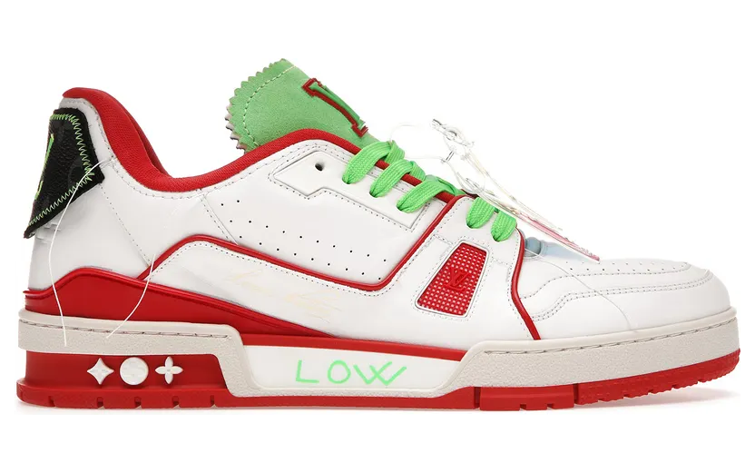 Louis Vuitton Trainer Neon Red (MS0241)