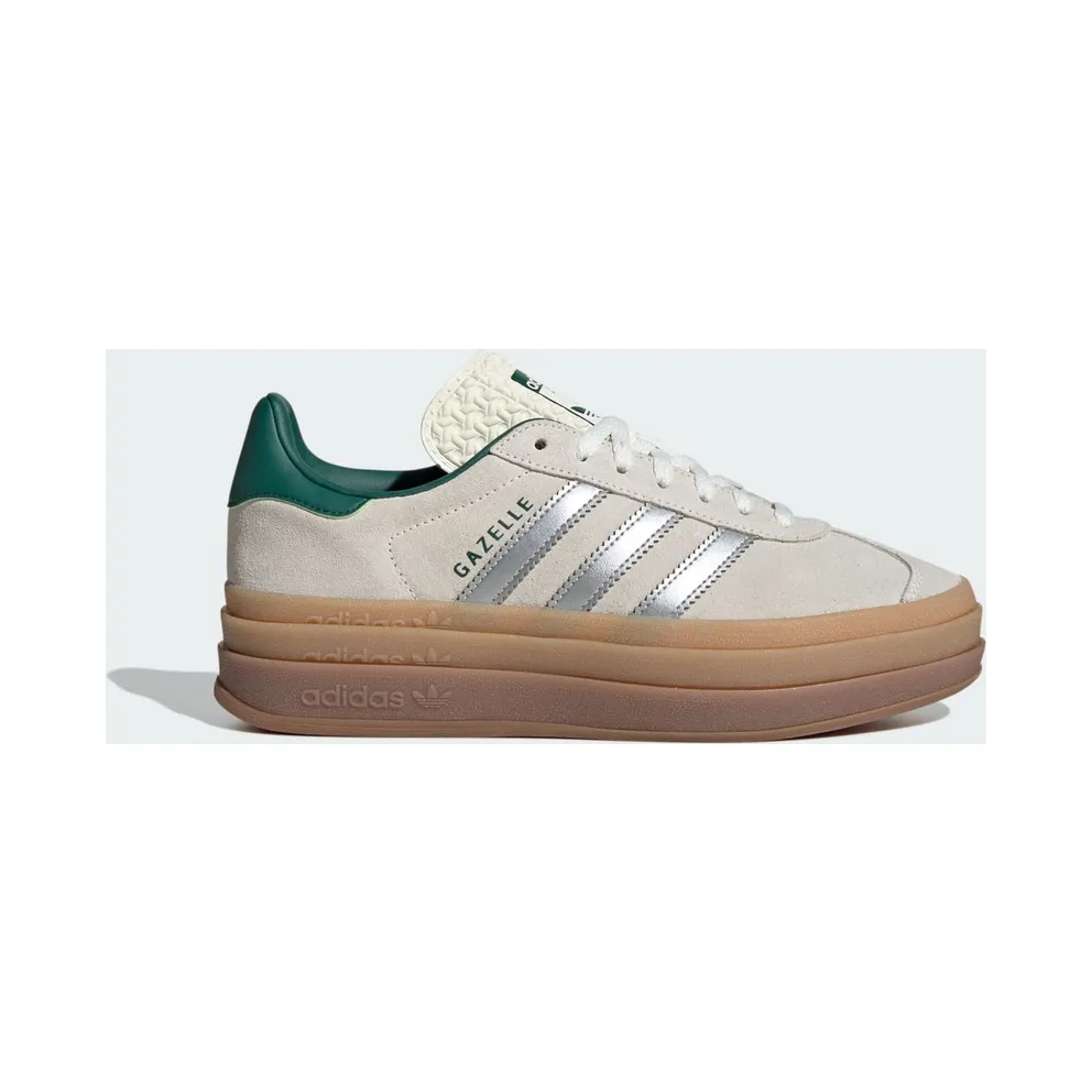 adidas Gazelle Bold Off White Collegiate Green (JI0328)