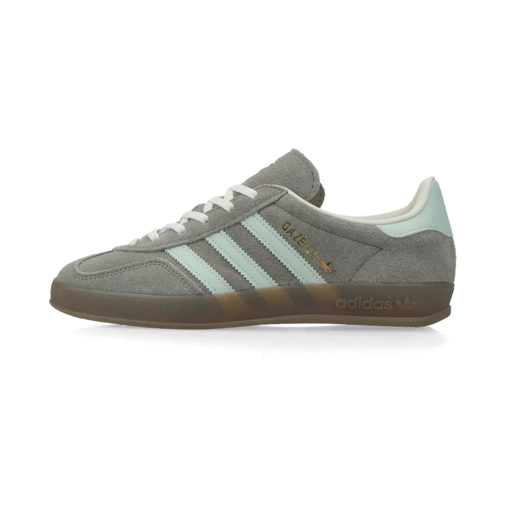 adidas Gazelle Indoor Silver Pebble Linen Green