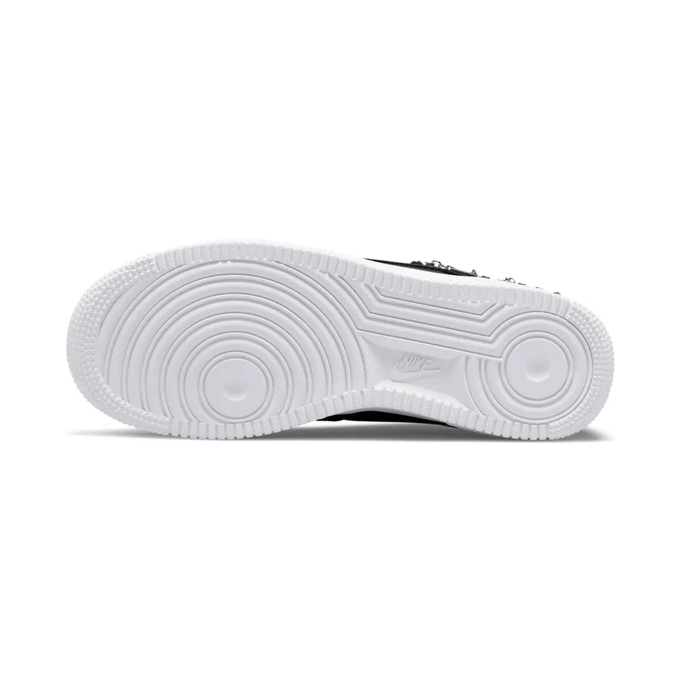Nike Air Force 1 Low LX Black Pendant (W) – “Black / White / Metallic Silver” (DD1525-001)