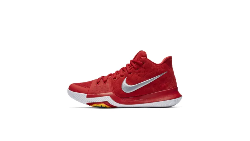 Nike Kyrie 3 Red Suede University Red/University Red-Wolf Grey (852395-601)