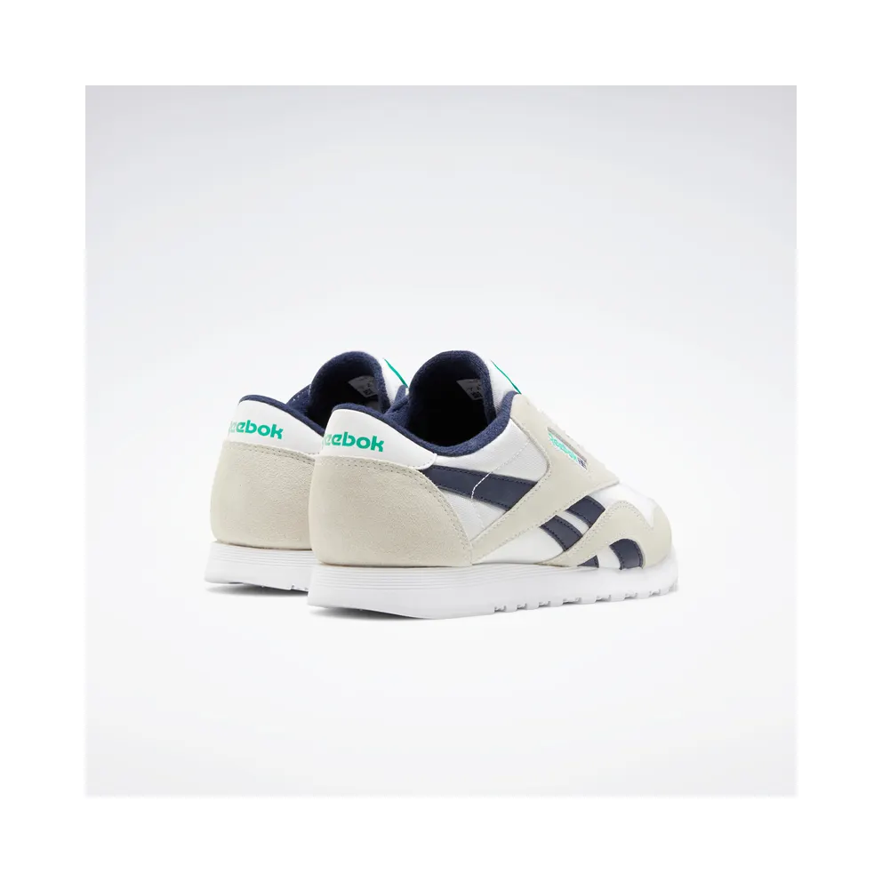 Reebok Classic Nylon Shoes White / Vector Navy / Court Green