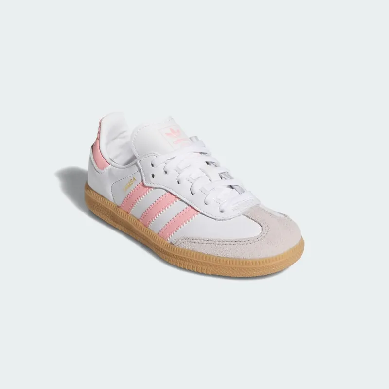 Adidas Samba OG Kids Cloud White / Semi Pink Spark / Gum (JP5484)