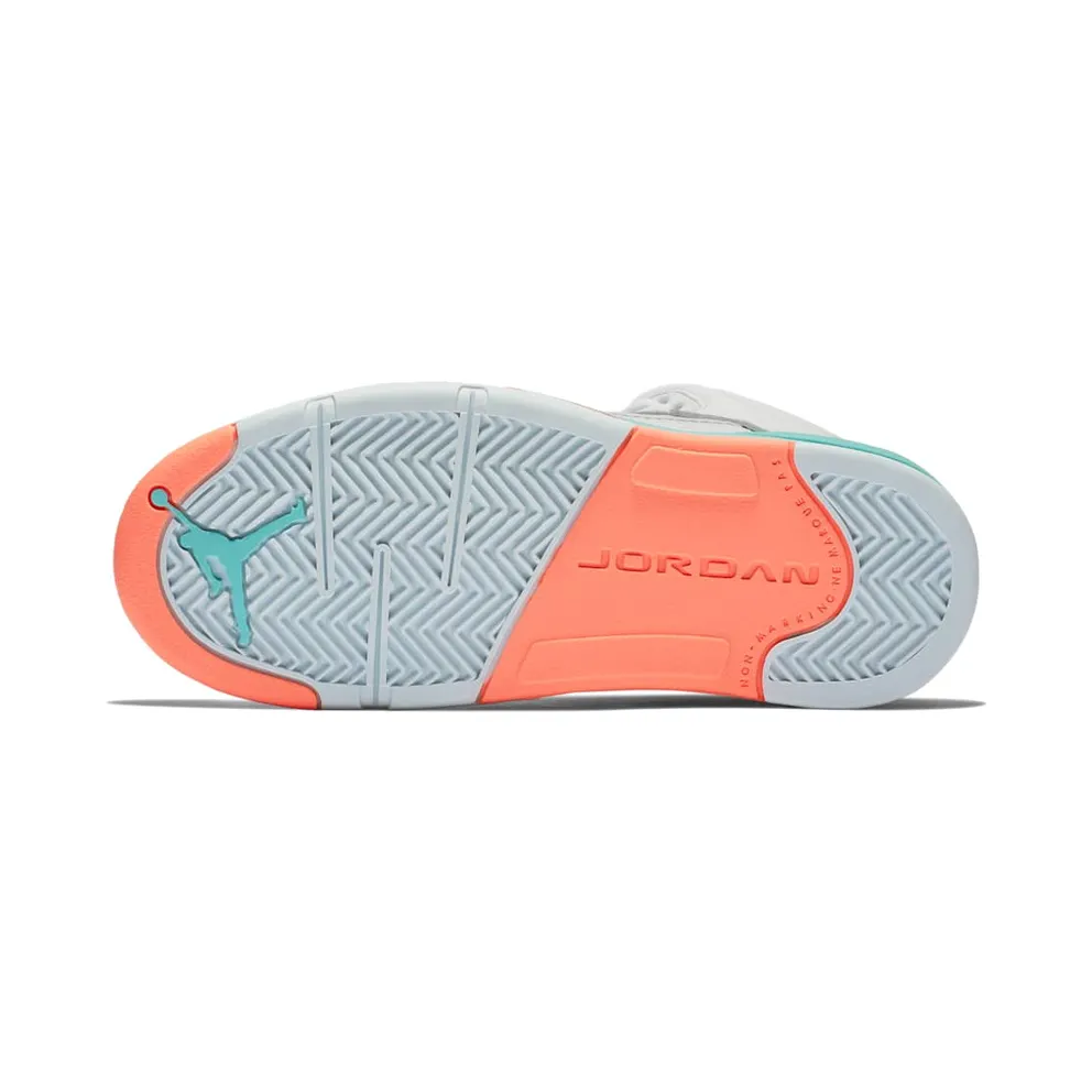 Jordan 5 Retro Light Aqua (PS) White/Crimson Pulse-Light Aqua-Black (440893-100)